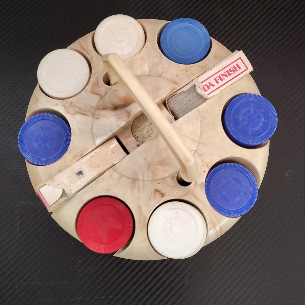 Vintage Rotating Spice Rack with Containers